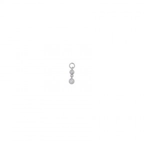 Charm Suelto Salvatore Miscellany Mujer Plata Baño Rodio Chatones y Circonitas 213CH035