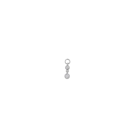 Charm Suelto Salvatore Miscellany Mujer Plata Baño Rodio Chatones y Circonitas 213CH035