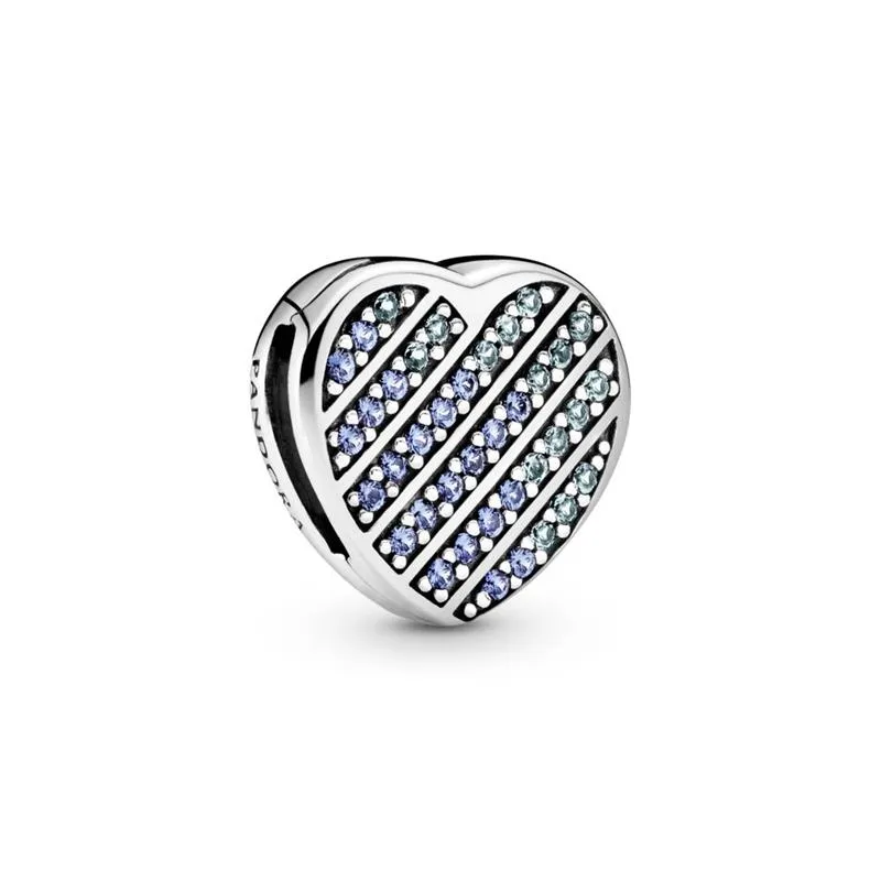 Charm Pandora Reflexions Corazón Azul en Pavé 799346C01