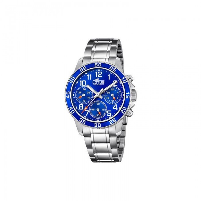 Reloj Lotus Junior Collection Niño Cronógrafo Comunión Plateado y Azul18580/6