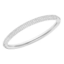Brazalete Swarovski plateada cristales M