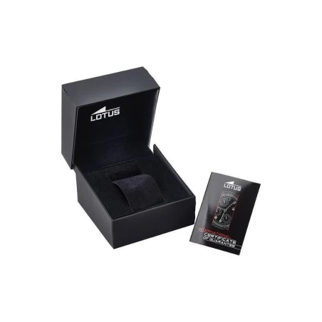 Reloj Lotus Excellent Hombre Cronógrafo Plateado y Negro 18756/3