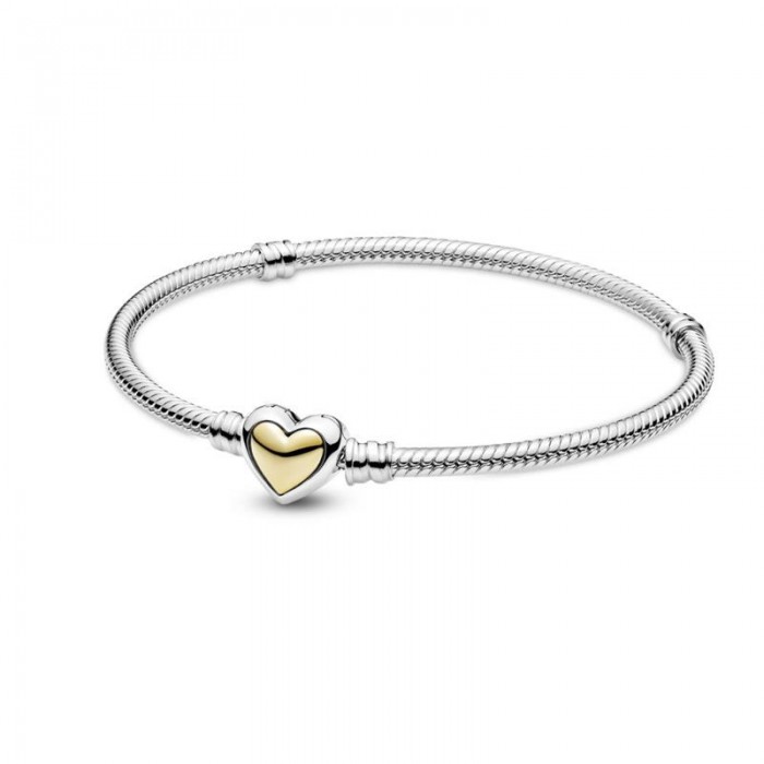 Pulsera Pandora Corazón Cúpula Dorada 599380C00