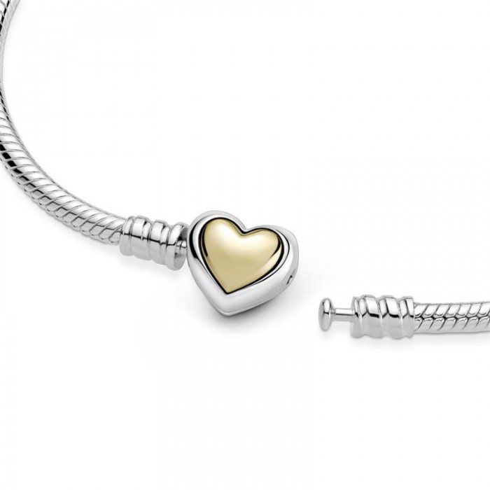 Pulsera Pandora Corazón Cúpula Dorada 599380C00