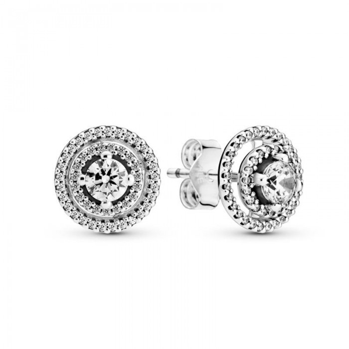 Pendientes Pandora Doble Halo Brillante 299411C01