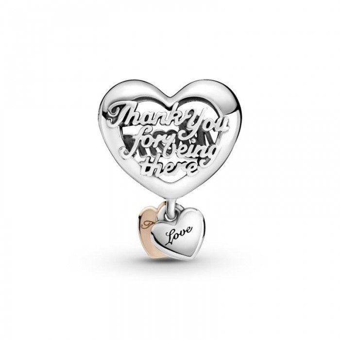 Charm Pandora Rose Corazón Gracias Mamá 789372C00