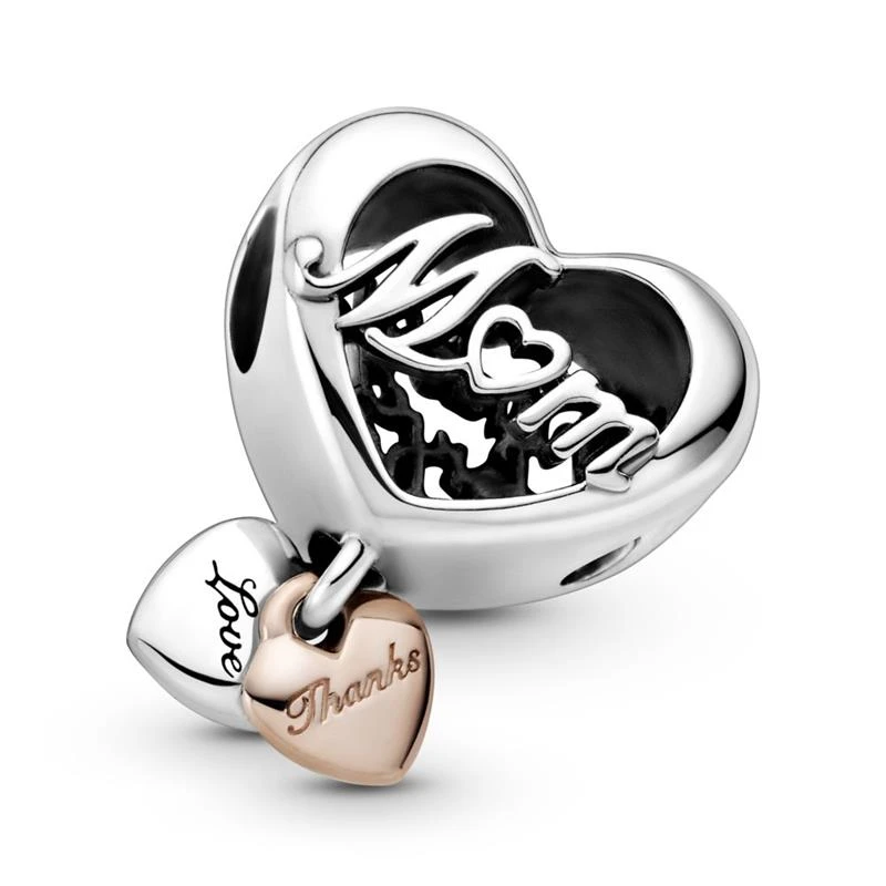 Charm Pandora Rose Corazón Gracias Mamá 789372C00