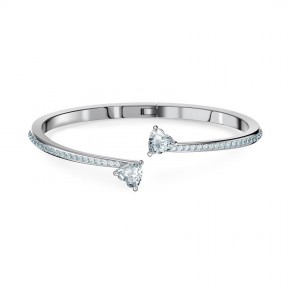 Brazalete Swarovski Attract Soul Heart Mujer Baño Rodio 5535289 Talla L