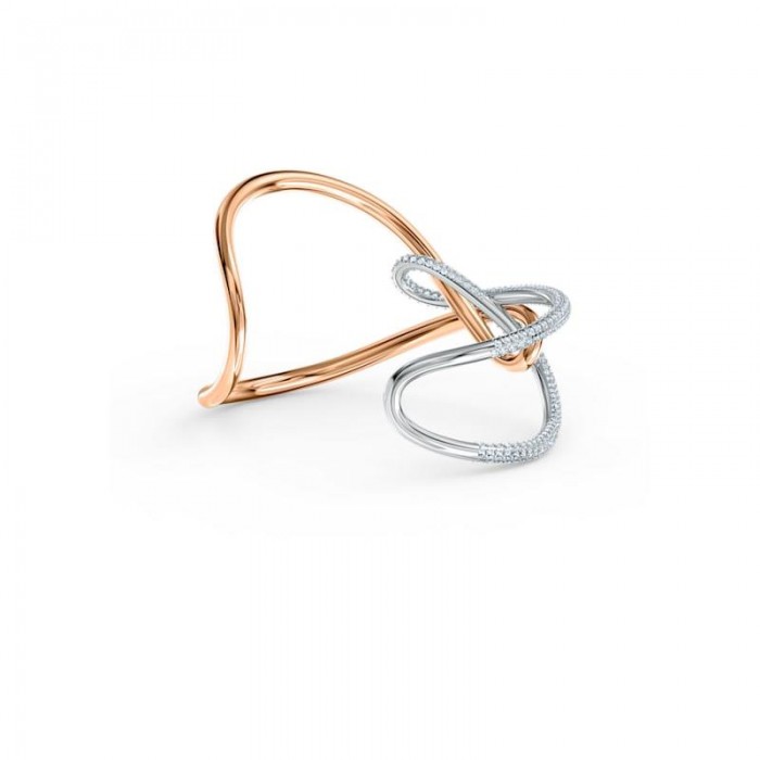 Brazalete Swarovski Infinity Mujer Baño Rosado y plateado 5532399 TALLA M