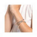 Brazalete Swarovski Infinity Mujer Baño Rosado y plateado 5532399 TALLA M