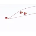 Pendientes Mujer Oro Rosado y Rubí 0558274PRR