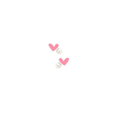 Pendientes Agatha Ruiz de la Prada Corazón Rosa y Perla Mujer/Niña 070NBE