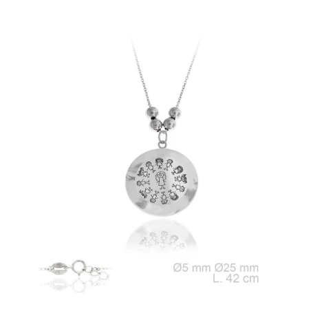 Gargantilla Plata Profe y alumnos 0174305