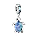 Charm Colgante Pandora en plata de ley Cristal de Murano Tortuga Marina 798939C01