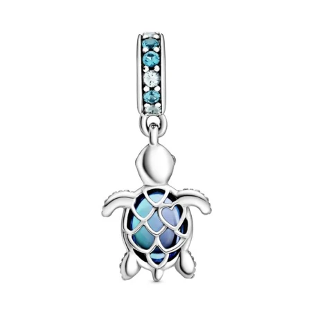 Charm Colgante Pandora en plata de ley Cristal de Murano Tortuga Marina 798939C01