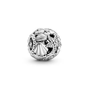 Charm Pandora en plata de ley Estrella de Mar, Conchas y Corazones en Filigrana 798950C00
