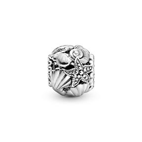 Charm Pandora en plata de ley Estrella de Mar, Conchas y Corazones en Filigrana 798950C00 2