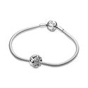 Charm Pandora en plata de ley Estrella de Mar, Conchas y Corazones en Filigrana 798950C00
