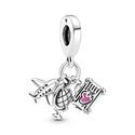 Charm Colgante Pandora en plata de ley Avión, Globo y Maleta 799435C01