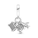 Charm Colgante Pandora en plata de ley Avión, Globo y Maleta 799435C01