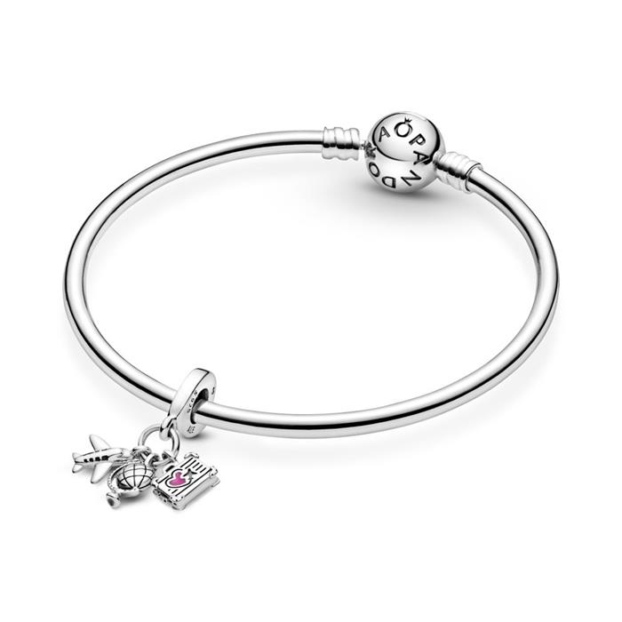 Charm Colgante Pandora en plata de ley Avión, Globo y Maleta 799435C01