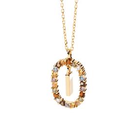 Gargantilla PdPaola Letra I Mujer Plata Baño Oro CO01-268-U 2
