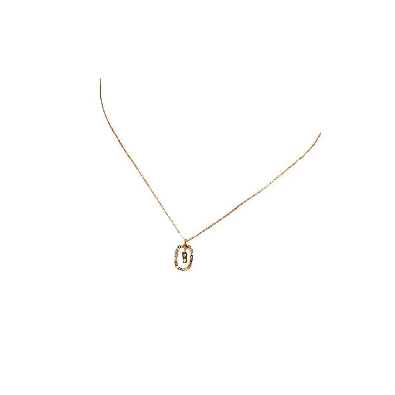 Gargantilla PdPaola Letra B Mujer Plata Baño Oro CO01-261-U