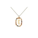 Gargantilla PdPaola Letra E Mujer Plata Baño Oro CO01-264-U