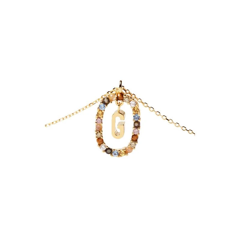 Gargantilla PdPaola Letra G Mujer Plata Baño Oro CO01-266-U