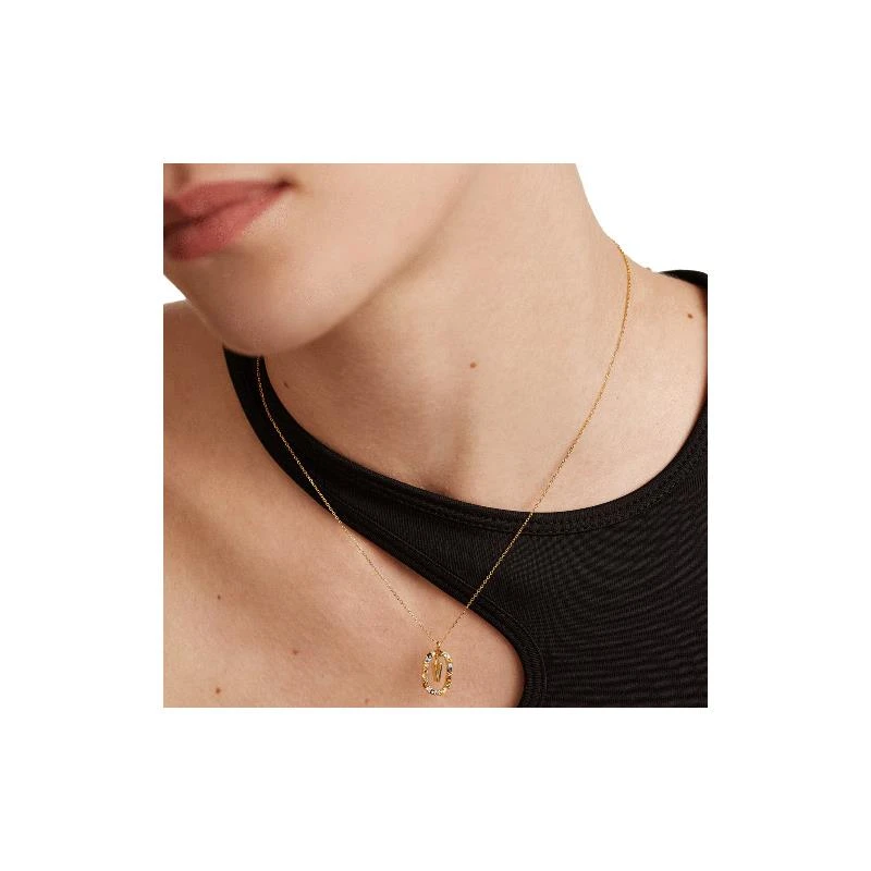 Gargantilla PdPaola Letra V Mujer Plata Baño Oro CO01-281-U