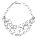 Pulsera Vidal & Vidal Mujer 3 Cadenas Eslabones Chapado Plata X2552820