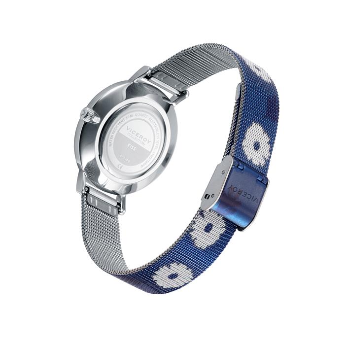 Reloj Viceroy Kiss Mujer Analógico Azul Flores 401140-37