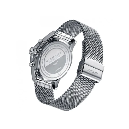 Reloj Viceroy Heat Hombre Cronógrafo Plateado y Azul  401247-35