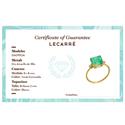 Anillo Le Carré Green Love Mujer Oro y Cuarzo Esmeralda  GA095OA
