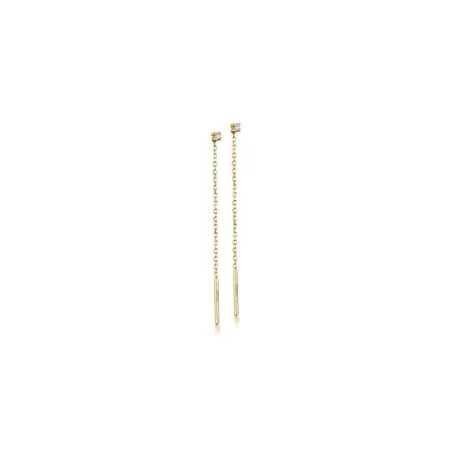 Pendientes Le Carré Nomad Mujer Cadenita Oro y Diamates GB114OA.00