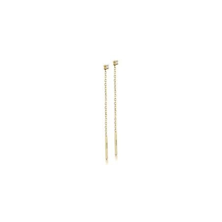 Pendientes Le Carré Nomad Mujer Cadenita Oro y Diamates GB114OA.00