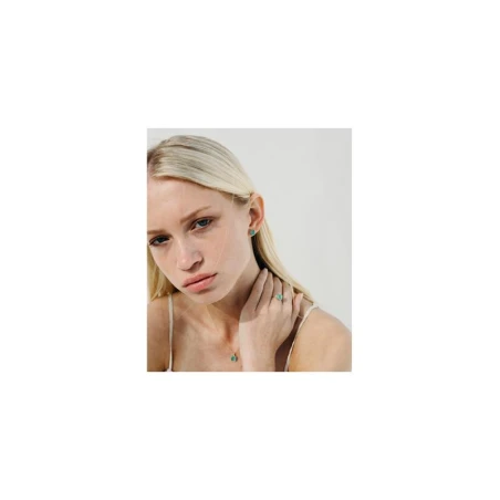 Pendientes Le Carré Green Love Mujer Oro y Cuarzo Esmeralda GB117OA.00
