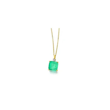 Gargantilla Le Carré Green Love Mujer Oro y Cuarzo Esmeralda GD100OA.00