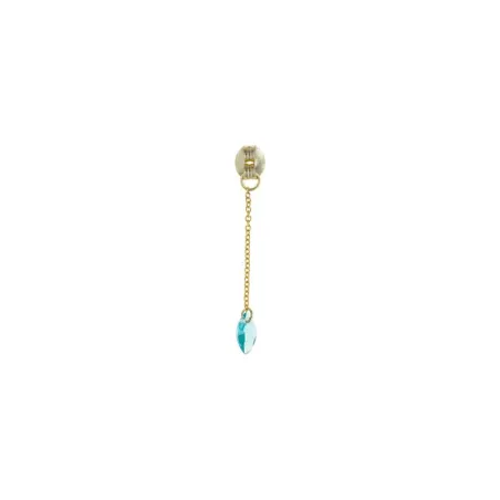 Charm Salvatore Mujer Plata Baño Oro y Circonita Verde Turmalina Marquesa 213CH066