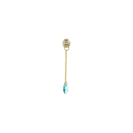 Charm Salvatore Mujer Plata Baño Oro y Circonita Verde Turmalina Marquesa 213CH066