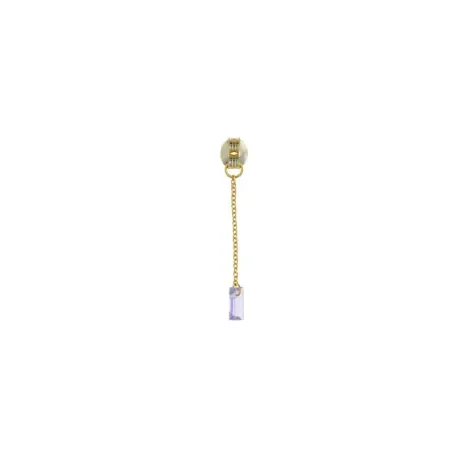 Charm Salvatore Mujer Plata Baño Oro y Circonita Lavanda Rectangular 213CH069