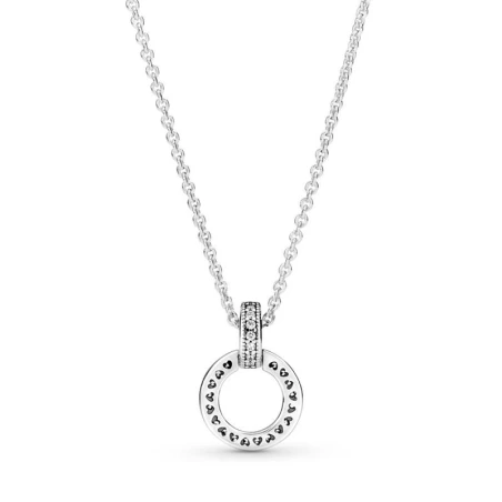 Gargantilla Pandora Doble Círculo 399487C01-45