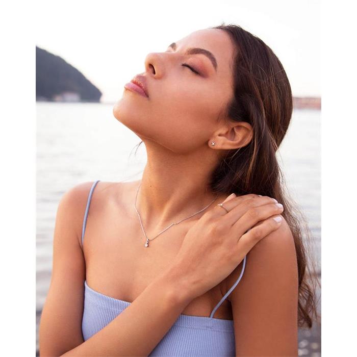 Anillo Mon Petit Diamant Lumineux Mujer Plata y Diamante SP003