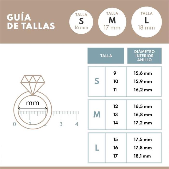 Anillo Mon Petit Diamant Étoile Mujer Plata y Diamantes SPO004-MPD