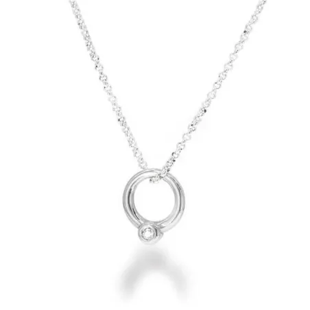 Gargantilla Mon Petit Diamant Cerceaux Mujer Plata y Diamante CP001-MPD