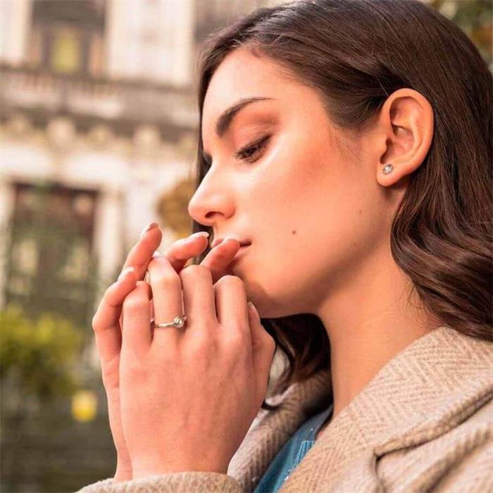 Anillo Mon Petit Diamant Lumineux Mujer Plata y Diamante SP001