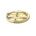 Anillo Pandora Shine Cruzado Triple Banda en Pavé 169057C01