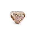 Charm Pandora Rose Corazones de Amor Entrelazados 789529C01
