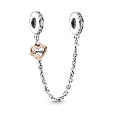 Cadena de Seguridda Pandora Rose Corazón Familiar 799538C01-05