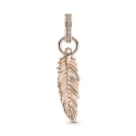 Charm Colgante Pandora Rose Pluma Brillante 789550C01